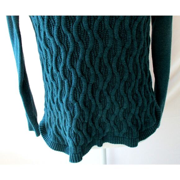 Sonoma Women's Green Long Sleeve Stretch Sweater Size Medium - Picture 3 of 10
